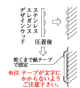 エポキシボンドで取付け